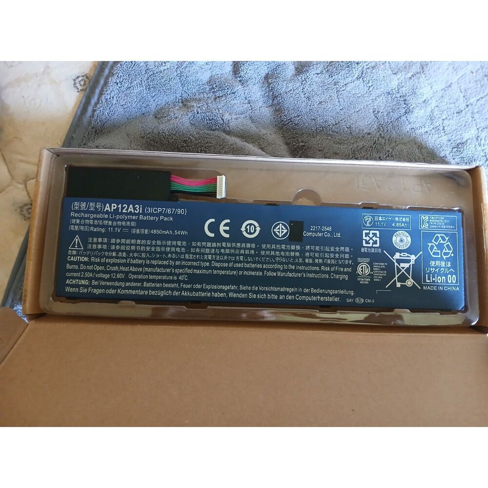 AP12A3i Battery for Acer TravelMate P648 P658 Aspire M5 11.1V 4850mAh 54Wh